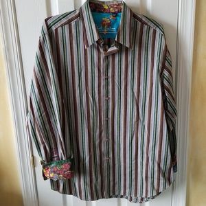 Robert Graham RARE "Haight Ashbury" long sleeve